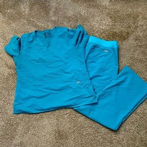 Figs teal bottoms - Livingston xl tall top xl